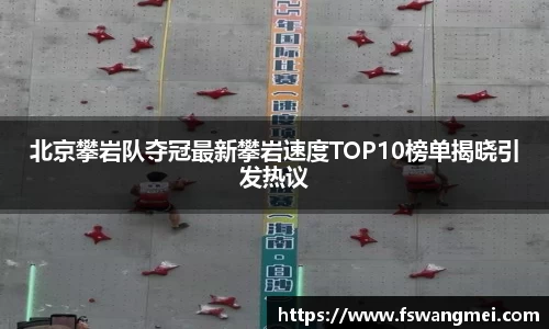 北京攀岩队夺冠最新攀岩速度TOP10榜单揭晓引发热议
